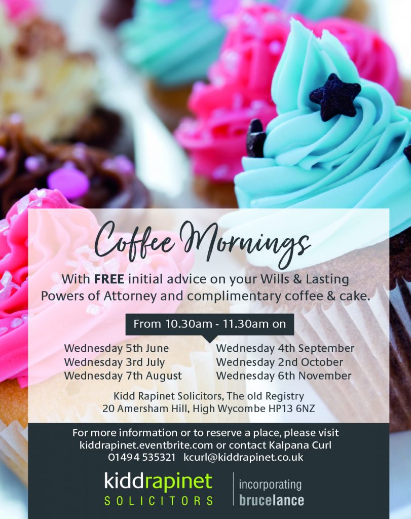 cup cake with coffee morning dates for Kidd Rapinet