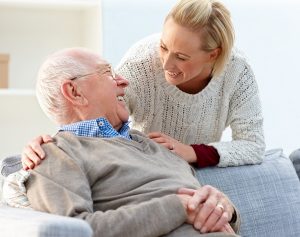 Father and daughter discussing lasting power of attorney
