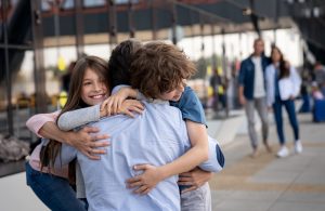 Family arriving in the UK with visas in place